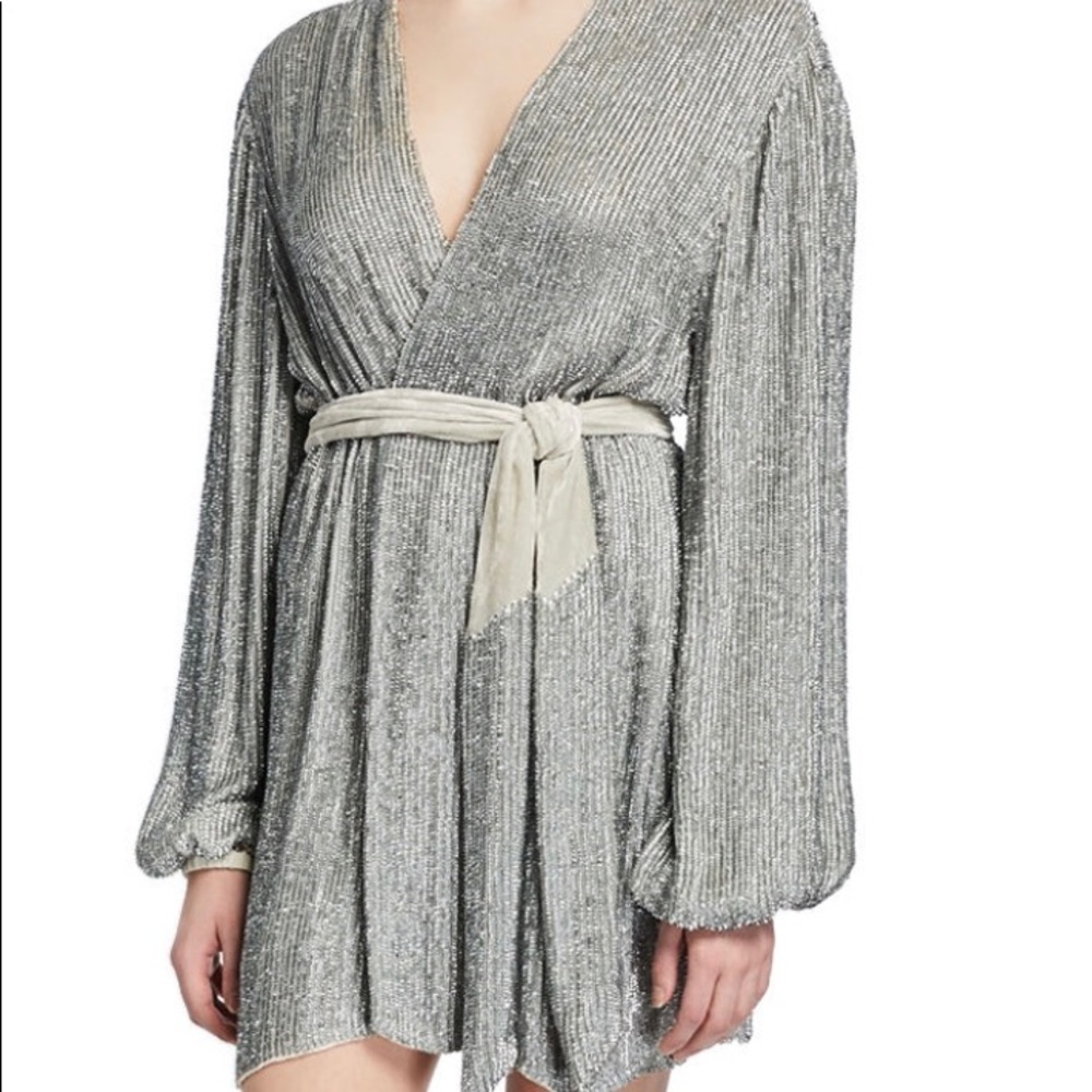Retrofete Gabrielle dress with velvet accents